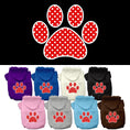 Load image into Gallery viewer, Pet Hoodie "Red Swiss Dots Paw"