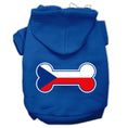 Load image into Gallery viewer, Pet, Dog & Cat Hoodie Screen Printed, "Bone Shaped Czech Republic Flag"