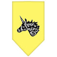 Load image into Gallery viewer, Pet and Dog Bandana Screen Printed, "Born To Be A Unicorn"