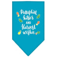 Load image into Gallery viewer, Dog Bandana Screen Printed, "Pumpkin Kisses & Harvest Wishes"