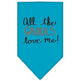 Load image into Gallery viewer, Halloween Pet and Dog Bandana Screen Printed, "All The Ghouls Love Me"