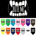 Load image into Gallery viewer, Pet and Dog Bandana Screen Printed, "Bite Me"
