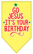 Load image into Gallery viewer, Christmas Pet and Dog Bandana, "Go Jesus, It's Your Birthday"