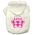 Load image into Gallery viewer, Pet Hoodie "Pink Argyle Paw"