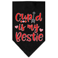 Load image into Gallery viewer, Pet and Dog Bandana Screen Printed, "Cupid Is My Bestie"