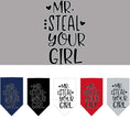 Load image into Gallery viewer, Pet and Dog Bandana Screen Printed, "Mr. Steal Your Girl"