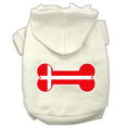 Load image into Gallery viewer, Pet Hoodie "Bone Shaped Denmark Flag"