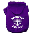 Load image into Gallery viewer, Hanukkah Pet Hoodie Screen Printed, "Spoiled For Eight Days"