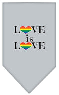 Load image into Gallery viewer, Pet and Dog Bandana Screen Printed, "Love Is Love"