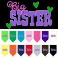 Load image into Gallery viewer, Pet and Dog Bandana Screen Printed, "Big Sister"