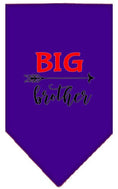 Load image into Gallery viewer, Pet and Dog Bandana Screen Printed, "Big Brother"