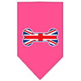Load image into Gallery viewer, Pet and Dog Bandana Screen Printed, "Bone Shaped UK Flag"