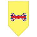 Load image into Gallery viewer, Pet and Dog Bandana Screen Printed, "Bone Shaped UK Flag"