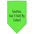 Load image into Gallery viewer, Pet and Dog Bandana Screen Printed, "Caution: Can't Hold My Licker"