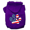 Load image into Gallery viewer, Pet Dog & Cat Hoodie Screen Printed, "Patriotic Paw"
