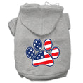Load image into Gallery viewer, Pet Dog & Cat Hoodie Screen Printed, "Patriotic Paw"