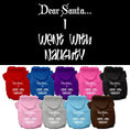 Load image into Gallery viewer, Christmas Pet Hoodie, "Dear Santa, I Went With Naughty"