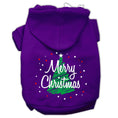Load image into Gallery viewer, Christmas Pet Hoodie Screen Printed, "Scribble Merry Christmas"