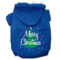 Load image into Gallery viewer, Christmas Pet Hoodie Screen Printed, "Scribble Merry Christmas"
