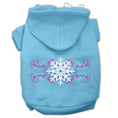 Load image into Gallery viewer, Christmas Pet Hoodie Screen Printed, "Pink Snowflake Swirls"