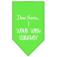 Load image into Gallery viewer, Christmas Pet and Dog Bandana, "Dear Santa... I Went With Naughty"
