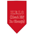 Load image into Gallery viewer, Christmas Pet and Dog Bandana Screen Printed, "Head Elf In Charge"