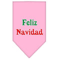 Load image into Gallery viewer, Christmas Pet and Dog Bandana Screen Printed, "Feliz Navidad"