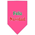 Load image into Gallery viewer, Christmas Pet and Dog Bandana Screen Printed, "Feliz Navidad"