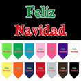 Load image into Gallery viewer, Christmas Pet and Dog Bandana Screen Printed, "Feliz Navidad"