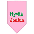 Load image into Gallery viewer, Christmas Pet and Dog Bandana Screen Printed, "Hyvää Joulua"