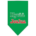 Load image into Gallery viewer, Christmas Pet and Dog Bandana Screen Printed, "Hyvää Joulua"