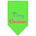 Load image into Gallery viewer, Christmas Pet and Dog Bandana Screen Printed, "Merry Christmas"