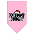 Load image into Gallery viewer, Christmas Pet and Dog Bandana Screen Printed, "Don't Stop Believin'"