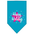 Load image into Gallery viewer, Christmas Pet and Dog Bandana Screen Printed, "Scribble Happy Holidays"