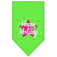 Load image into Gallery viewer, Christmas Pet and Dog Bandana Screen Printed, "Scribble Happy Holidays"