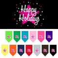 Load image into Gallery viewer, Christmas Pet and Dog Bandana Screen Printed, "Scribble Happy Holidays"