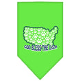 Load image into Gallery viewer, Pet and Dog Bandana Screen Printed, "God Bless The USA"