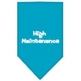 Load image into Gallery viewer, Pet and Dog Bandana Screen Printed, "High Maintenance"