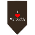 Load image into Gallery viewer, Pet and Dog Bandana Screen Printed, "I Love My Daddy"