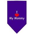 Load image into Gallery viewer, Pet and Dog Bandana Screen Printed, "I Love My Mommy"