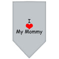 Load image into Gallery viewer, Pet and Dog Bandana Screen Printed, "I Love My Mommy"