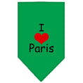 Load image into Gallery viewer, Pet and Dog Bandana Screen Printed, "I Love Paris"