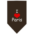 Load image into Gallery viewer, Pet and Dog Bandana Screen Printed, "I Love Paris"