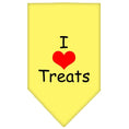 Load image into Gallery viewer, Pet and Dog Bandana Screen Printed, "I Love Treats"