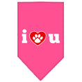 Load image into Gallery viewer, Pet and Dog Bandana Screen Printed, "I Love You"