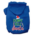 Load image into Gallery viewer, Christmas Pet Hoodie, "Don't Tell Santa"