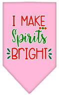Load image into Gallery viewer, Christmas Pet and Dog Bandana Screen Printed, "I Make Spirits Bright"