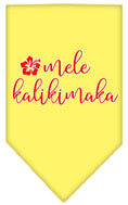 Load image into Gallery viewer, Christmas Pet and Dog Bandana Screen Printed, "Mele Kalikimaka"