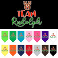 Load image into Gallery viewer, Christmas Pet and Dog Bandana Screen Printed, "Team Rudolph"