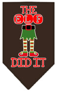 Load image into Gallery viewer, Christmas Pet and Dog Bandana Screen Printed, "The Elf Did It"